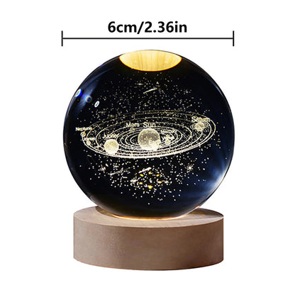 3D Crystal Ball Planet